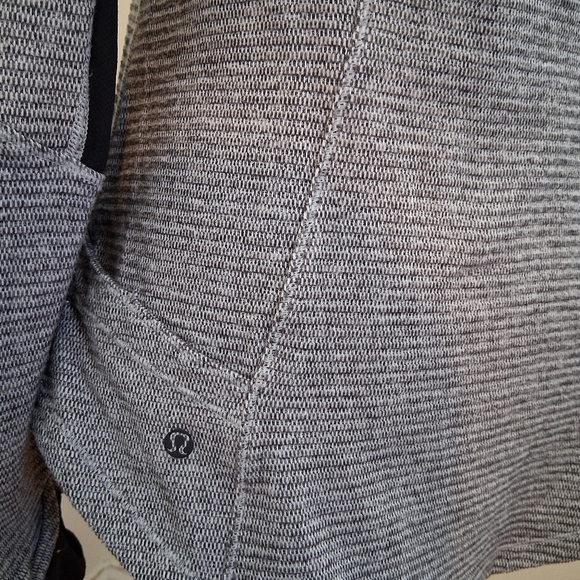 Lululemon Base Runner 1/2 Zip Heathered Herringbone Jacket Size 12 - Picture 5 of 13